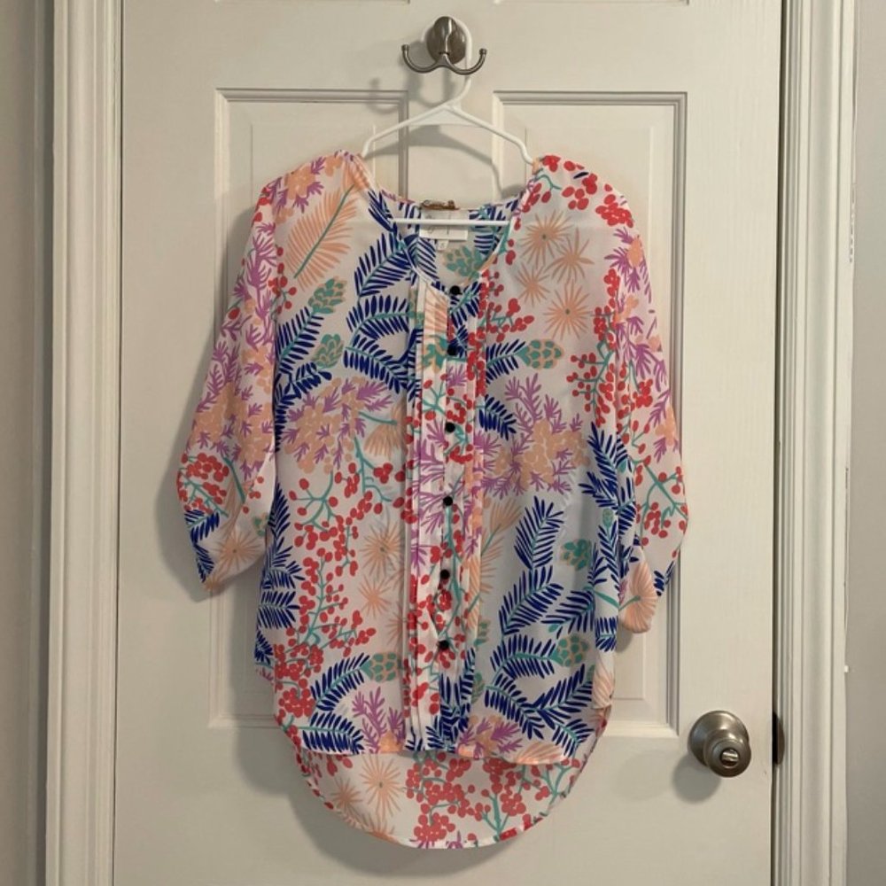 Yumi Kim Lizzie | Floral Blouse | Size Small